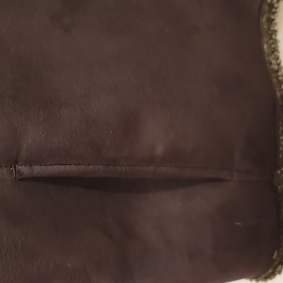 L.L. Bean Womans Vintage Brown Faux Suede Microfiber Vest Size L … - Picture 3 of 9